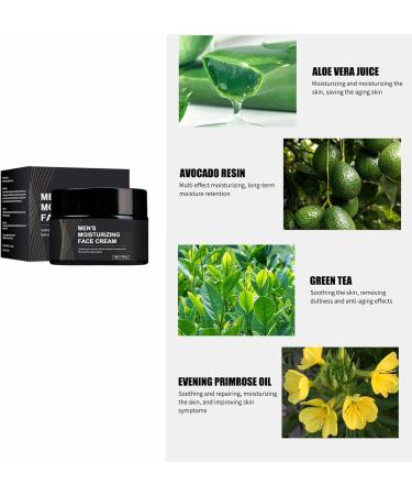 Mens Moisturiser Face for Anti-Aging Skin Tightening Face Cream for Hydration Natural Anti Wrinkle Day Face Cream Anti Aging Moisturiser with Hyaluronic Acid Anti Aging Facial Moisturizer 50g - Buy Online on GoSupps.com