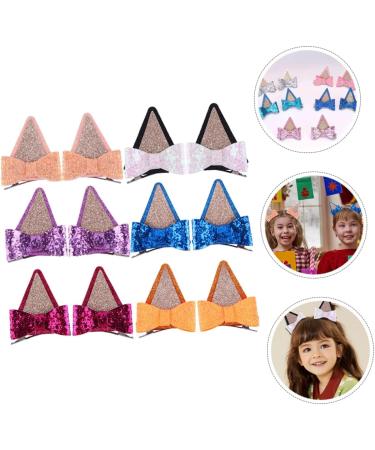 KONTONTY 6 Pairs Hair Bow Barrettes Kawaii Hair Clips Halloween Costume Supplies Sequin Bow Hair Pins Glitter Bowknot Hairpin Cat Ears Hair Clips Dog Ears Hair Pins Hair Barrettes Fabric - Buy Online on GoSupps.com