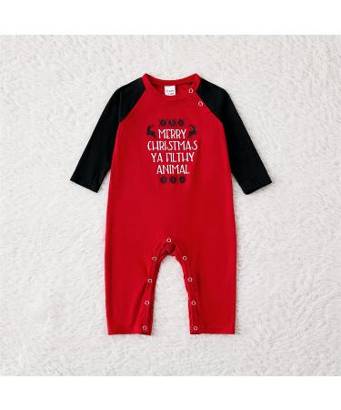 PatPat Family Matching Christmas Pajamas Set - Red Tree Snowflake Print Sleepwear for Baby 6-9 Months - Buy Online on GoSupps.com