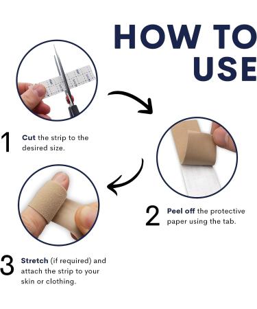 URSA Tape Stretchy Moleskin Fabric Roll - Heavy-Duty No-Residue Fashion and Body Tape - Beige 100x15cm - Buy Online on GoSupps.com