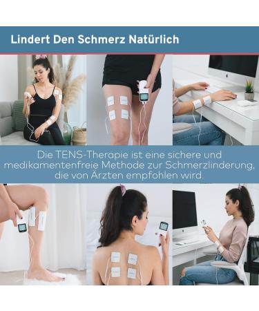 Buy Terapio Professional TENS Device for Pain Relief | 3-in-1 TENS EMS Muscle Stimulator & Massage | 50 Modes 2 Channels - International Shipping Available - Buy Online on GoSupps.com