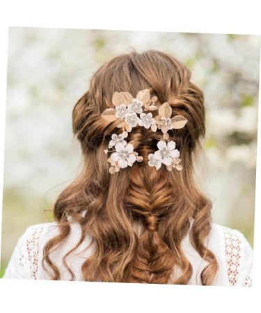 PLAFOPE 1 Set Leaves and Flowers Hair Comb Hair Comb Clip Girl Headpieces for Wedding Decorative Hair Combs Hair Accessories for Women Headpiece for Wedding Decoration Bridal Headpiece - Buy Online on GoSupps.com