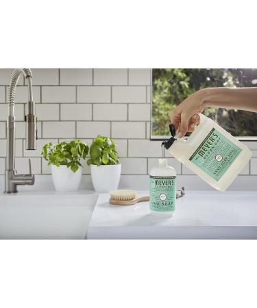 Mrs. Meyer's Clean Day Basil Liquid Hand Soap Refill - Cruelty Free Biodegradable & Essential Oils 975ml | Eco-Friendly Hand Wash - Buy Online on GoSupps.com