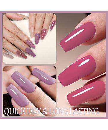Nude Nail Polish Set Nail Varnish - Quick Dry & Long Lasting Pink Nail Varnish - Non-Toxic Water Based Holographic Nail Polish - No Need UV Nail Paint for DIY Nail Art Manicure at Home 8ML(4PCS Nude) - Buy Online on GoSupps.com