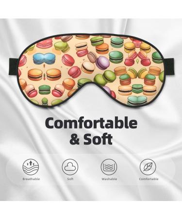 Buy Macaron Flavored Soft Sleep Eye Mask | Breathable Eye Patch for Travel & Relaxation - International Shipping Available - Buy Online on GoSupps.com