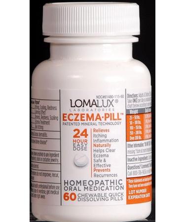 Eczema Pill All Natural Skin Clearing Minerals - Steroid Free - Dermatologist Developed - Natural Berry Flavor - 60 Quick Dissolving Pills - Buy Online on GoSupps.com