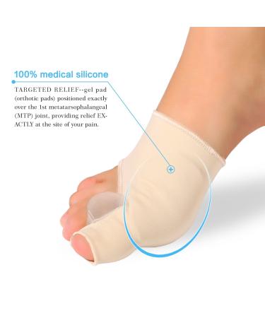 1 Pair Bunion Pads Bunion Corrector Toe Sleeves Bandage Toe Bunion Corrector Protector Gel Polyurethane Toe Spreader Toe Straightener