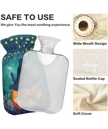 NAANLE Fairy House Punbis 1L Transparent Hot Water Bottle - Handheld Heating Bag for Pain Relief & Cold Therapy - Buy Online on GoSupps.com