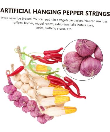 4pcs String Simulated Garlic Hanging Skewers Vegetable Reward - Buy Online on GoSupps.com