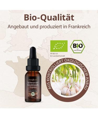 Organic Black Garlic Extract Liquid 15ml - High Dose 600mg S-Allylcysteine - Alcohol-Free - 100% Fermented - Easy Dosage with Pipette - Buy Online on GoSupps.com