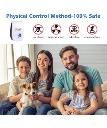 6 Pack Ultrasonic Pest Repeller - Electronic Plug-in Sonic Control for Insects, Rodents, and Bugs - Home, Office, Warehouse, Hotel - Repels Roaches, Ants, Mice, Mosquitoes, Spiders - Buy Online on GoSupps.com