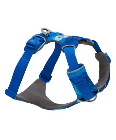 Luffwear front Range dog harness reflective yating adjustable comfortable padded everyday dishes for walks and dog races 2 linen attachment Coastal Mountains M m Coastal Mountains