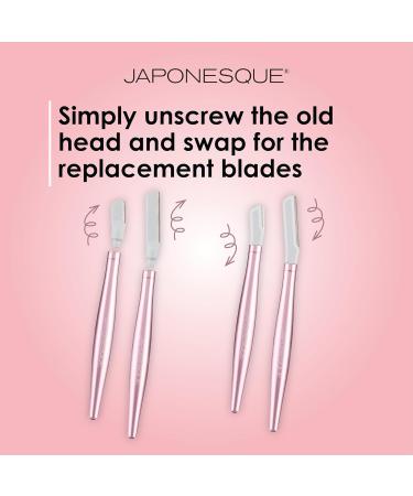 JAPONESQUE SKINTherapy Dermaplaning Facial Razor Replacement Head | Precision Exfoliation & Hair Removal with Superior Japanese Blades - Buy Online on GoSupps.com