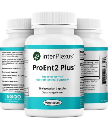 Buy InterPlexus ProEnt2 Plus 90 Capsules - Enhance Digestive Health | Best Price - Buy Online on GoSupps.com