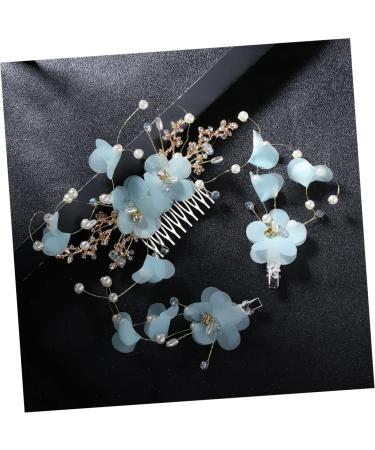 Angoily 1 Hair Comb Bridal Headpieces for Wedding Rhinestone Side Combs Crystal Headpiece Crystal Hairpin Combs Wedding Rhinestone Headdress Wedding Veil Bride Pearl Chic Alloy - Buy Online on GoSupps.com