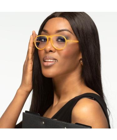 TWIG Computer Glasses THIELE - Unisex Blue Light Blocking Screen Filter in Honey Orange | Stylish Eye Protection for Work & Play - Buy Online on GoSupps.com