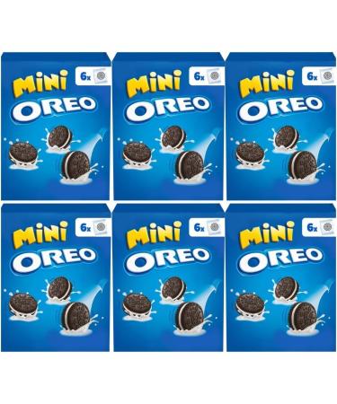 Oreo Mini Snack Packs 6 x Boxes of 6 Bags 36 Sachets of Small Chocolate & Vanilla Cream Biscuits - Buy Online on GoSupps.com