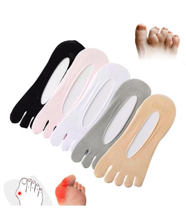 Orthoes Bunion Relief Socks Women - Orthopedic Toe Compression Sock - Projoint Antibunions Health Sock - Sock Align Toe Socks for Bunion - Anti Bunion Socks for Women and Men (5Pairs)-B01