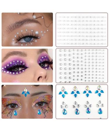 Unicorn Mermaid Face Jewels - Festival Makeup & Temporary Tattoo Stickers for Rave Party (Collection 1) - Buy Online on GoSupps.com