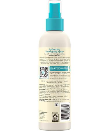 Aveeno Kids Hydrating Detangling Spray with Oat Extract - Tear-Free, Hypoallergenic Formula for Gentle Hair Detangling - 10 fl. Oz - Buy Online on GoSupps.com