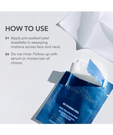 HydroPeptide 5X Power Peel - Daily Resurfacing Pads for Wrinkles & Fine Lines | Buy Online | 4 oz - Buy Online on GoSupps.com