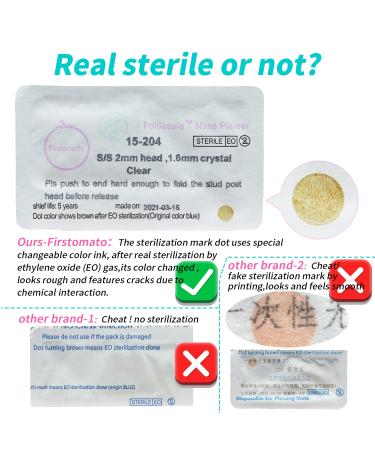 Firstomato 2 Pack Self-Use Nose Piercing Gun Kit - Painless & Allergy-Free with Hypoallergenic Studs - Includes 2 Piercers + 13 Studs - Buy Online on GoSupps.com