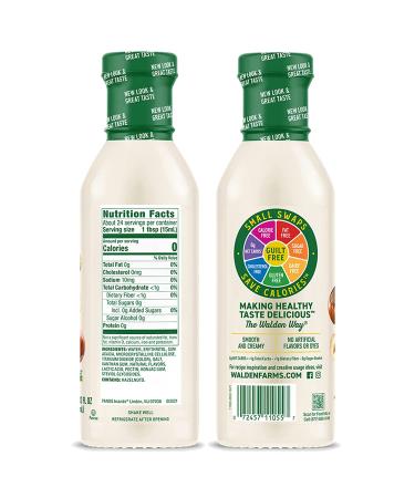 Walden Farms Hazelnut Coffee Creamer 12 oz - Non-Dairy Milk Substitute, Gluten-Free, Vegan - 2 Pack 12 Fl Oz Bottles - Buy Online on GoSupps.com