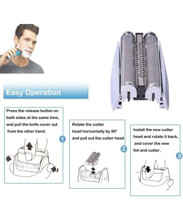 Electric Razor Replacement Head for Braun Series 70S - Compatible Foil & Cutter Cassette for Series 7 Shavers (720 750CC 760CC 765CC 790CC 797 - Buy Online on GoSupps.com