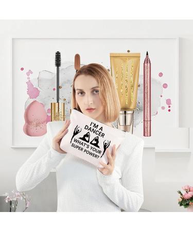 Levlo Funny Dancer Cosmetic Bag - Perfect Dance Performances Gift for Dancers & Dance Teachers - Large Zip Makeup Bag - Buy Online on GoSupps.com
