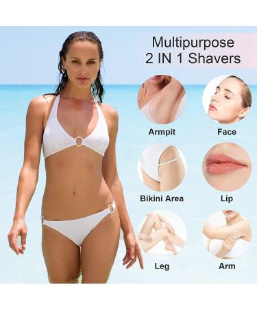 4 In 1 Portable Electric Shaver for Women Razors Women Electric Wet and Dry Women's Body Hair Trimmer USB Rechargeable Gift for Women (Pink) - Buy Online on GoSupps.com