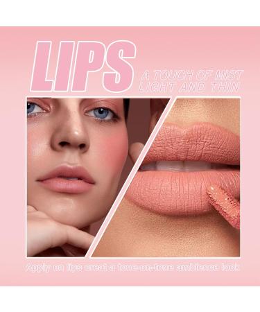 Lip Gloss Set Lipstick Set 3 Pcs Nude Lip Gloss Long Lasting Non Stick Cup Matte Liquid Lipstick Moisturizing Waterproof Pink Lipgloss Smooth Velvet Texture Lipstick Sets For Women - Buy Online on GoSupps.com