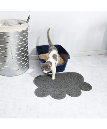 ExeQianming Pet Mat - Claw Shape Feeding Mat for Dogs | 30x37 cm Gray | Ideal for Drinking & Eating - International Shipping Available - Buy Online on GoSupps.com