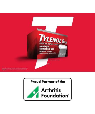 Tylenol 8 Hour Muscle Aches & Pain Relief Tablets - 24 Count - Buy Online on GoSupps.com
