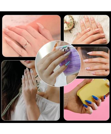 Lea-Shall Nail Tips Set 240 Pre-Shaped Almond Gel Nails 12 Sizes | Full Cover Artificial Nail Tips for Stunning Acrylic Nail Designs - Buy Online on GoSupps.com