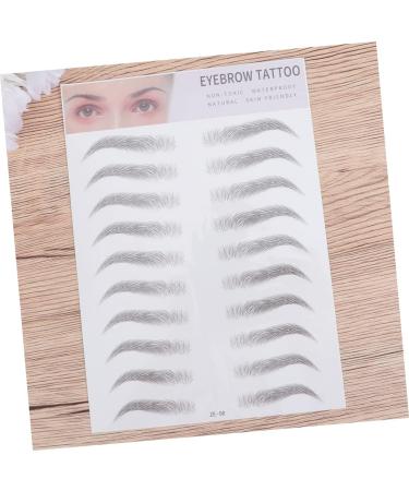 PACKOVE Autocollants de Transfert Sourcils 2 Pi ces Noir Faux Sourcils Temporaires pour Femmes Clairsem es Effet Poils Usage Maquillage Quotidien - Buy Online on GoSupps.com
