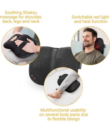 Medisana CL 300 Shiatsu Massage Pillow with Heat - Ergonomic Back & Neck Relief 4 Massage Heads for Shoulders Back & Legs - Buy Online on GoSupps.com