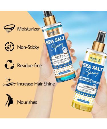 Sea Salt Spray for Men & Women Texture Spray for Hair Volume- Hair Styling Spray for Instant Thickness Sea Salt Spray Kit for Hair Hold Beach Hair Spray Easy Mist Spray for All Hair Types(2 Scents) - Buy Online on GoSupps.com