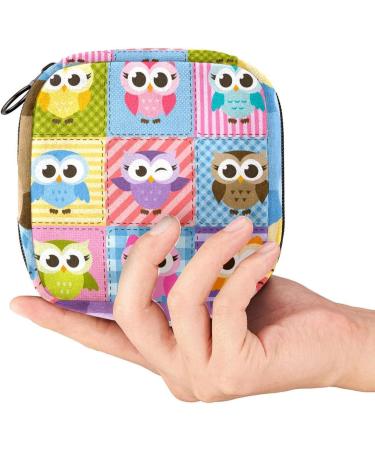 Colorful Funny Owl Napkin Storage Bags - Portable Period Pockets for Women Teens & Girls | Menstrual Cup Holder & Breastfeeding Insert - Buy Online on GoSupps.com