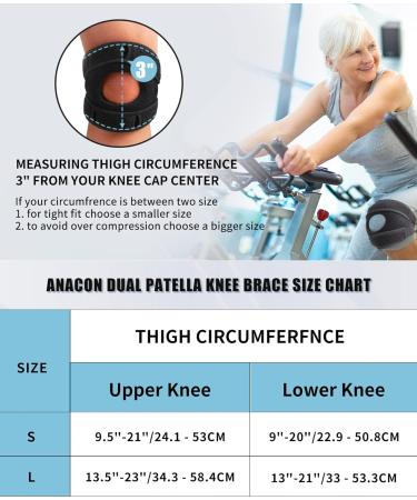 Adjustable Knee Brace 2 Pack for Arthritis Pain Relief - Patella Compression Sleeve for ACL MCL Injury Recovery - Support for Men and Women - Small (1 Pair) - Buy Online on GoSupps.com