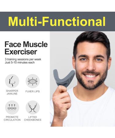 JVR Jaw Trainer Jaw Training Device Jawline Exerciser for Men and Women Improving the Jaw Line Jaw Training (Grey 35 lbs) - Buy Online on GoSupps.com