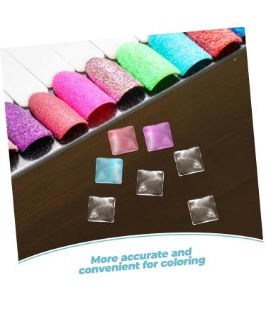 Lurrose 100PCs Incorrect Nail Tip Color Card | Clear Glass Beads & Transparent Water Drops | 8.5 x 6.5 cm | International Shipping Available - Buy Online on GoSupps.com