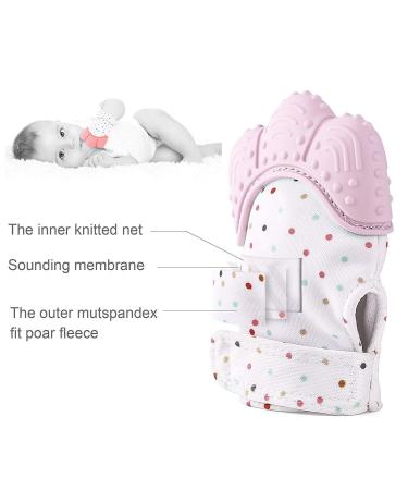 Buy Aranticy Baby Teething Glove - 2 Pack Silicone Mitts | Soothing Pain Relief & Protection for Teething Babies - Buy Online on GoSupps.com