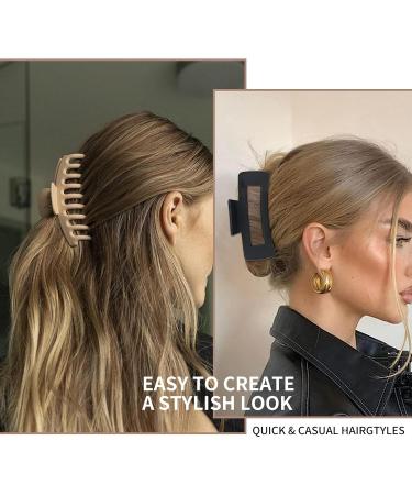 8 Pieces Hair Clip Set 11cm Matte Clips for Thick & Thin Hair | Stylish Hair Accessories & Gift Set - Buy Online on GoSupps.com