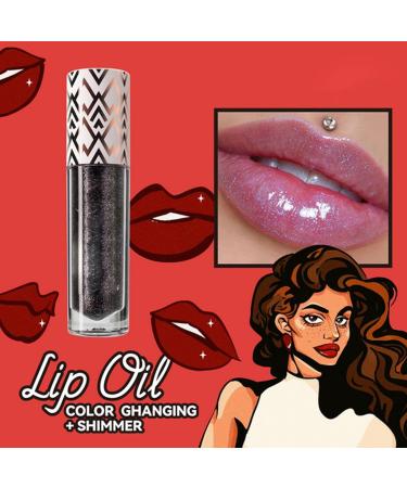 Black Glitter Lip Gloss Diamond Shimmer Nourishing Lipstick Non-sticky Long Lasting Moisturizing Lip Gloss Liquid Lip Gloss Lip Gloss for Women - Buy Online on GoSupps.com