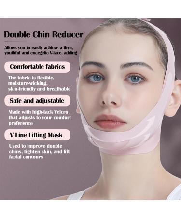 Double Chin Reducer Reusable Chin Strap for Women Breathable and Comfortable V Line Lifting Mask - Buy Online on GoSupps.com