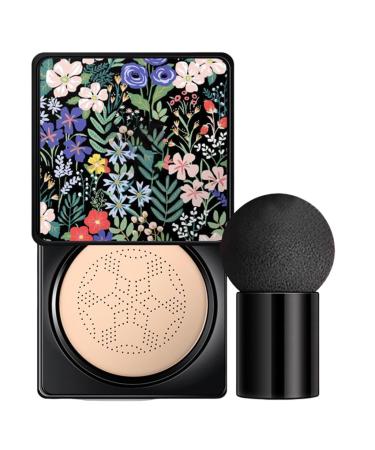 BB Cream Foundation, Air Cushion Mushroom Head BB Cream | Air Cushion Makeup Base, Concealer, Long Lasting Natural BB Cream | Beauty Cream Foundation Foundation