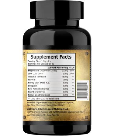 Conquest Nutrition Optimus Testosterone Support Complex 90 Capsules - Buy Online on GoSupps.com