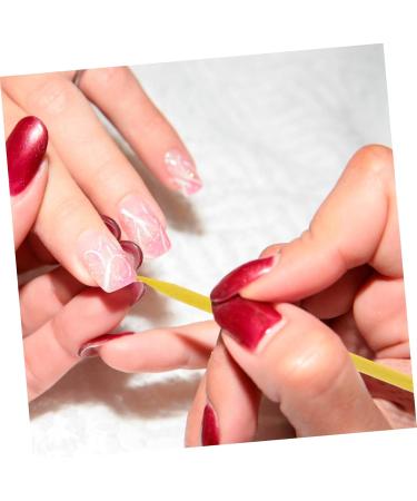 FRCOLOR Nail Orange Stick Orange Wood Cuticle Sticks Wooden Cuticle Pusher Sticks Orange Manicure Stick Wooden Manicure Sticks Manicure Rod Wooden Nail Pusher Double Head Clippers Wood - Buy Online on GoSupps.com