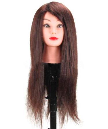 ZHJING Fashion Training Head High Temperature Silk Braided Hair Styling Head Model Hairdressing Salon Hairdresser Dummy Head Makeup