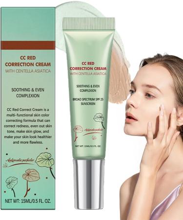 Skin color correction cream facial skin correction cream 15 ml color correction nourishing face cream dryness prevention nongreasy cream green - Buy Online on GoSupps.com